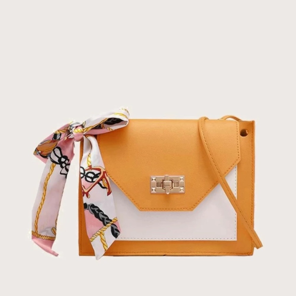 Two tone crossbody bag